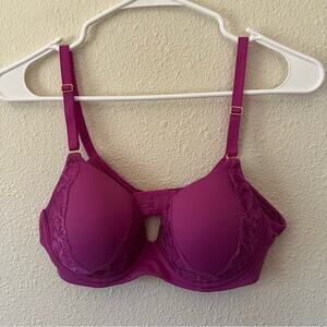 Soma 012305 Embraceable Perfect Coverage Lace Bra in Fuchsia 36B